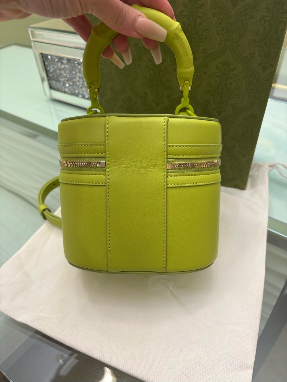 Authentic BRAND NEW! Gucci Mini Vanity Bag with Bamboo Handle - Picture 7 of 15